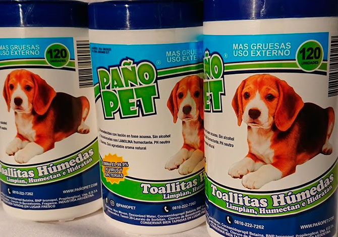 Toallitas húmedas Pañopet